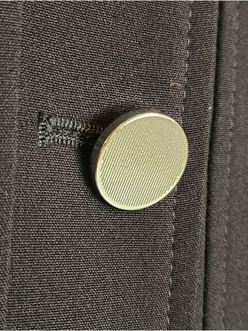 TRUTH BY REPUBLIC CROPPED CONTRAST STITCH BLACK WHITE JACKET BLAZER MEDIUM - Picture 4 of 6